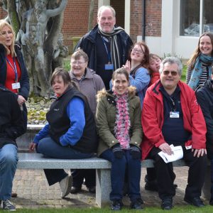 Group of men and women of mixed ages